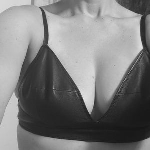 All saints Boswell Leather bralette